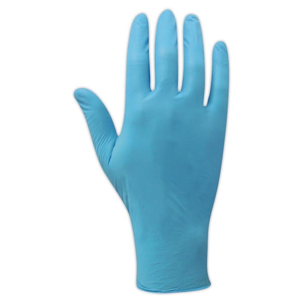 Magid ComfortFlex COMPLETE, Nitrile Disposable Gloves, 5 mil Palm, Nitrile, Powder-Free, L, 100 PK, Blue T9558-L - main